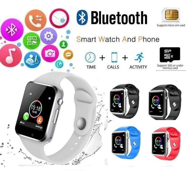 NEW Waterproof A1 Smart Watch Bluetooth GSM Sim Phone Pedometer Sedentary  Remind Sleep Monitor Remote Camera For Android/iOS | Walmart Canada