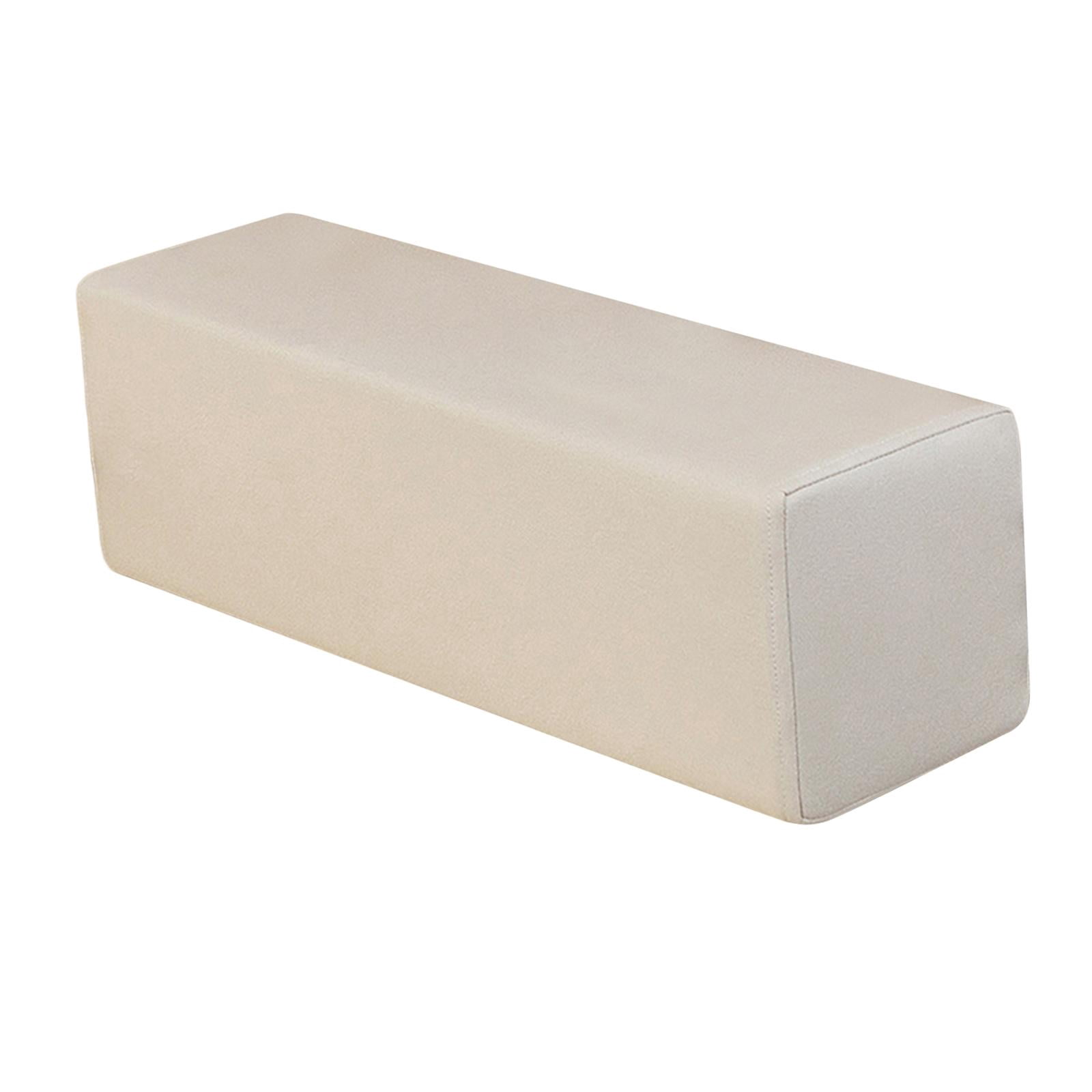 YWMJZEU Sofa Arm Rest Pillow Couch Armrest Rectangular Booster High Density Foam Cushion Beige