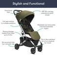 thumbnail image 2 of Colugo Compact Stroller - One Hand Fold Lightweight Stroller, Travel Stroller, Toddler Stroller, Airplane Stroller, Foldable Stroller with Rain Cover, Backpack and Cup Holder (Olive), 2 of 5