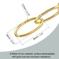 thumbnail image 4 of Uxcell Pendant Light Fixture Chains 3.2mm Thick 1m Long Gold 2 Pack, 4 of 5