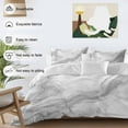 thumbnail image 3 of Abstract Marble Bedding Duvet Cover Set Full Size 4 Pieces Minimalist Art Back Texture Minimalist Art Bedding Set with Zipper Closure, 1 Comforter Cover 86x86 Inches 1 Flat Sheet & 2 Pillow Cases, 3 of 7