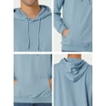 thumbnail image 6 of Lars Amadeus Men's Hoodie Sweatshirt Long Sleeves Solid Drawstring Pullover, 6 of 6