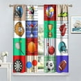thumbnail image 4 of Basketball Curtains Boys Sport Kid Curtains for Bedroom, Basketball Sport Theme Window Treatments for Living Room,Teen Boys Girls Room Decor Drapes 2 Panel Sets,52x84 Inch, 4 of 6