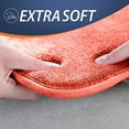 thumbnail image 3 of Walensee Memory Foam Bath Mat Non Slip Absorbent Super Cozy Velvet Bathroom Rug Carpet (17 x 24 inches, Coral), 3 of 8