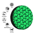 thumbnail image 4 of Naloa Green Broccoli PVC Leather Spare Tire Wheel Cover for Car Truck SUV Camper Trailer Universal Fit many size16 inch, 4 of 6