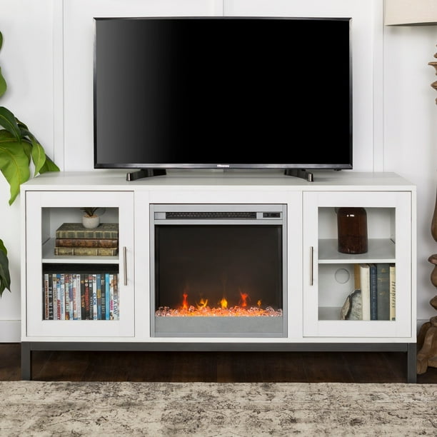 Middlebrook Designs 52inch Fireplace TV Stand Console with Metal Base