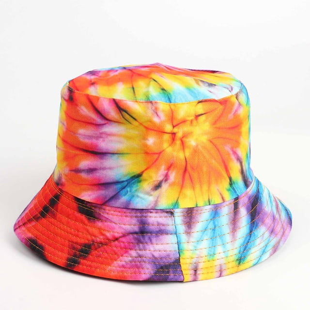 Babysbule Chapeaux pour Femmes Hiver Adulte Chapeaux de Pêcheur Homme et Femme Colorés Teints en Teinture sur Nœuds Réversibles Chapeaux de Pêcheur à Porter en Extérieur Protection Solaire des Deux Côtés
