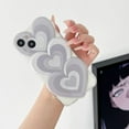 thumbnail image 4 of 3D Love Heart Shape Clear Phone Case Compatible with iPhone 13 Pro 2021,Cute Unique Stylish Loving Design Girly Slim Soft Camera Shockproof Cover(iPhone 13pro 6.1inch,Light Grey), 4 of 9