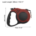 thumbnail image 4 of Unique Bargains 1 Pc Retractable Pet Leash Ergonomic Dog Leash for Pet 118.11" Red, 4 of 6