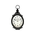 thumbnail image 1 of Rustique Black Metal Ovale Horloge, 1 of 1