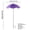 Purple_Hot#3490, variant on Large Garden Parasol with Plant Stake | Outdoor Sun & Rain Protection Umbrella for Potted Plants | Durable Rubberized Cloth & Metal Frame | Spacious Shade Cover | Easy Installation