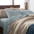 thumbnail image 4 of Ella Jayne Viscose from Bamboo Deep-Pocket 4-piece Sheet Set, Full, Seafoam, 4 of 5