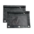thumbnail image 2 of JHyouerji 2 Pack B5 3 Hole Oxford Cloth Zipper Pencil Pouch 10x7 Inch,Clear Window Detachable 3 Ring Binder Stationery Storage Bag for Office Document Organizer, 2 of 9