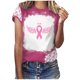 thumbnail image 1 of Blusa de manga corta con estampado de cuello redondo informal para mujer a la moda, Tops de verano Pompotops hkajfhjk457153, 1 of 5