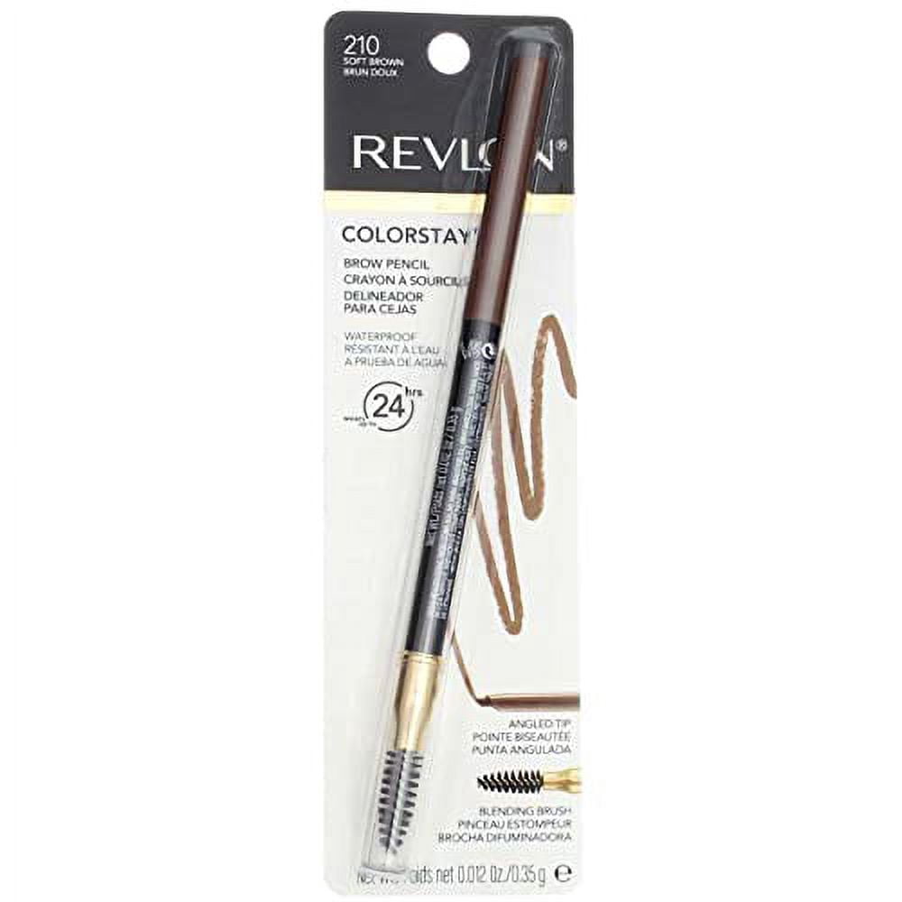Colorstay Brow Pencil, 210 Soft Brown (Pack Of 2)