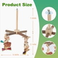 thumbnail image 2 of Perchas para Aves Rotativas de Bargains Únicos, Percha de Madera Natural con Juguete para Masticar, Juguetes para Aves Pequeñas y Medianas, Color Madera Natural Grande, 1 Set, 2 of 7
