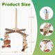 thumbnail image 2 of Perchas para Aves Rotativas de Bargains Únicos, Percha de Madera Natural con Juguete para Masticar, Juguetes para Aves Pequeñas y Medianas, Color Madera Natural Grande, 1 Set, 2 of 7