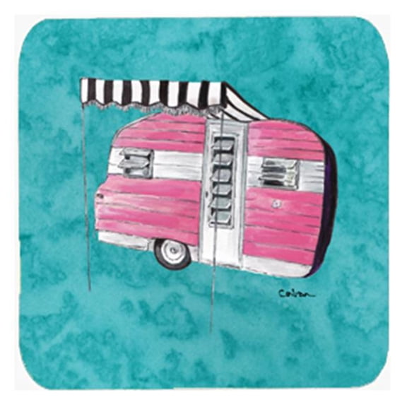 Welcome To The Trailer Foam Coasters, Set Of 4