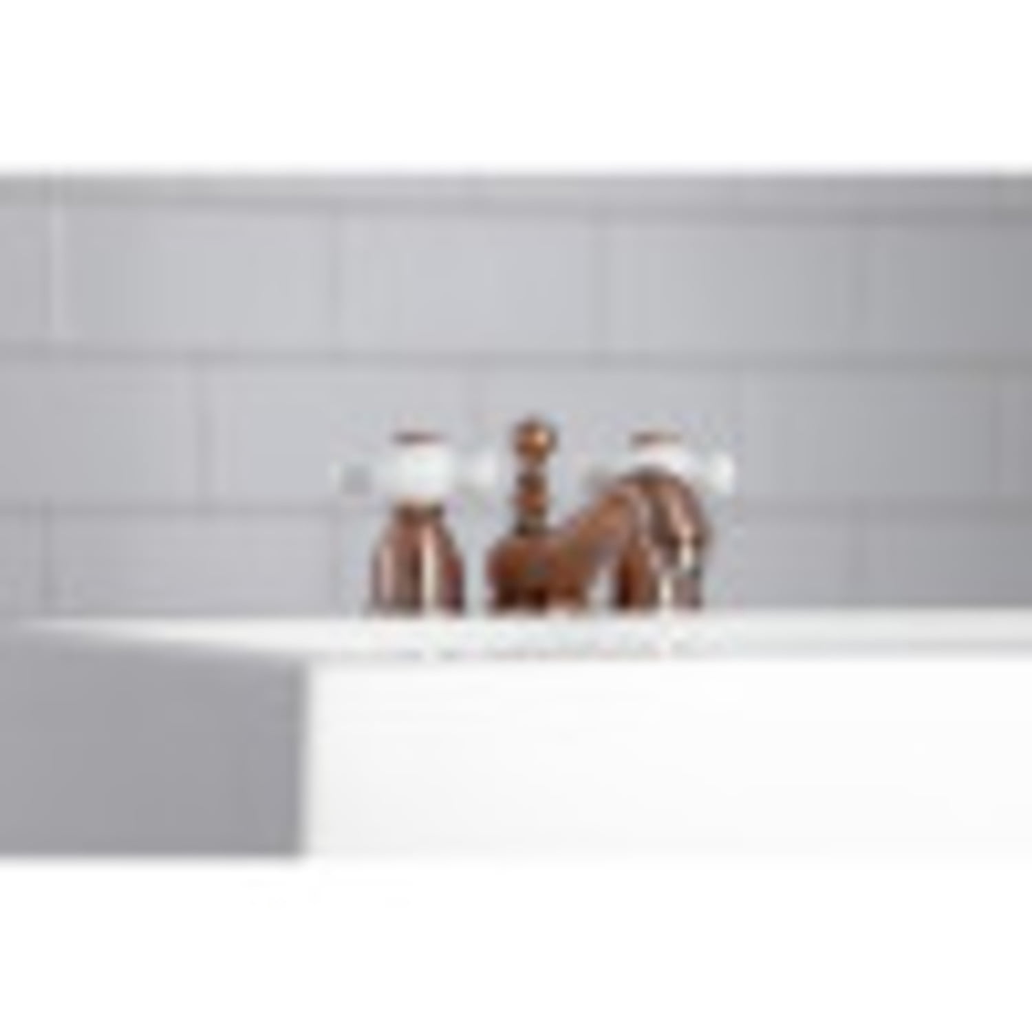 Kingston Brass KS395PXAC Restoration Mini-Widespread Bathroom Faucet, Antique Copper