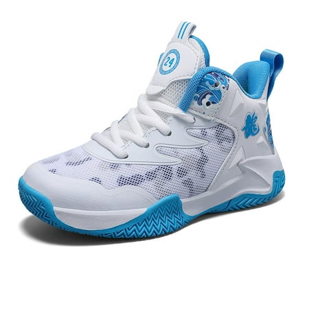 

Engtoy Girls Boys Basketball Shoes Kids Sport Shoes For School Little/Big Kids High Top Outdoor Child Sneakers Black Child Sneakers Black