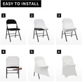 thumbnail image 5 of Fundas para sillas plegables de elastano elástico, protector de silla ajustable universal para bodas, fiestas, banquetes, vacaciones, celebraciones, decoración con elástico, 5 of 5