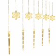thumbnail image 2 of Crowd-Pleaser Christmas Outdoor Icicle Snowflake Curtain Lights - Remote-Controlled LED String Lights, 8 Lighting Modes Waterproof Decor for Windows, Porch, Yard & Holiday Displays, B, 2 of 5