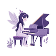 thumbnail image 3 of cartoon Fairy Music Theme Stickers, Waterproof Fairy Music Theme Sticker for Water Bottle Laptop Phone Cases Planner Skateboard Luggage Helmet Party Favor Decor, Ideal for Adults Teens Teacher Rewards, 3 of 9