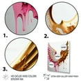 thumbnail image 3 of Designart Dusty Pink Angel Wings Canvas Wall Art, 3 of 5