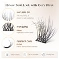 thumbnail image 3 of Extensiones de volumen Eyelash Cluster BEFER Lash 3D Curl de 10 a 16 mm, 3 of 6