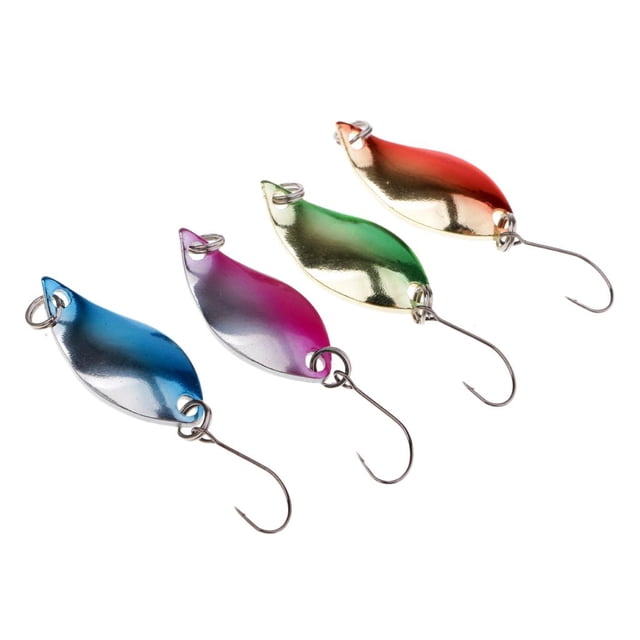 4x Cebo Duro Pesca Metal Señuelos con Aliciente
