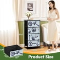 thumbnail image 2 of 4 Drawer Vertical Storage Dresser maritime anchor wind rose wheel spyglass with Wood Top Fabric Pull Drawers, 2 of 8