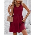 thumbnail image 1 of Gspmoly Robe pour Femmes, Robe d'Été Décontractée pour Femmes à Col en V, Manches Courtes, Taille Haute, Mini-Robe, Robes de Cocktail jusqu'à 60 % de Rabais, 1 of 6