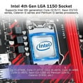 thumbnail image 2 of Machinist Placa Base Lga 1150 H81 Micro Atx Intel Placa Base Para Juegos De 4Ta Generación Para Pc De Escritorio Soporte 1333/1600Mhz Ddr3 Dual Channel Max 16G I3 I5 I7/Xeon E3 V3 Procesador Ngff M.2, 2 of 5