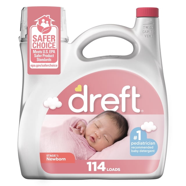 Detergente para ropa Dreft Stage 1 Newborn 114 cargas