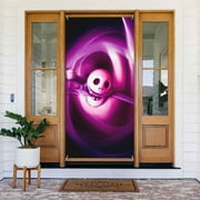 Jack The Nightmare Before Christmas Door Cover Decorated Banner Tapestry Home Decoration Holiday Party Supplies Door Banner Porch Sign Banner 72.8 x 35.4 Inch