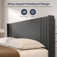 thumbnail image 3 of Asofer Bedroom Furniture Sets, Include Queen Size Bed Frame, 5-Drawer Dresser & 6-Drawer Dresser and 2 Nightstands, Black, 3 of 17