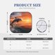 thumbnail image 3 of Balery Sunset Dancing Dolphin B Parasol para parabrisas de coche de 2 piezas | Parasol plegable para parabrisas delantero de coche para la mayoría de sedanes-Small, 3 of 6