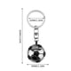 thumbnail image 2 of Llavero con trofeo de fútbol | Recuerdo coleccionable de campeones totalmente metálico, regalo para aficionados al fútbol | Llavero colgante para hombres, mujeres y niños, 2 of 5