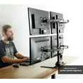 thumbnail image 2 of VIVO Quad Monitor Desk Stand Mount Freestanding Glass Base | 4 Screens up to 27", 2 of 6