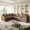 Brown, variant on 115.2" L-Shaped Sofa Couch with Pull-Out Bed, Oversize Convertible Sleeper Sofa with Side Pocket & USB Port, Teddy Upholstered Sectional Couches, Brown