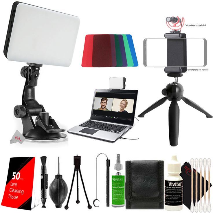 Vivitar 120 Led Video Conference Lighting Kit Suction Cup Mount for