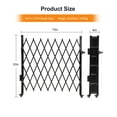 thumbnail image 2 of Luku Single Folding Security Gate, 50" H x 75" W Flexible Expanding Security Gate, Folding Driveway Door Gate, Aluminum Security Gate, 360°Rolling Barricade Gate, Scissor Gate or Door, 2 of 8