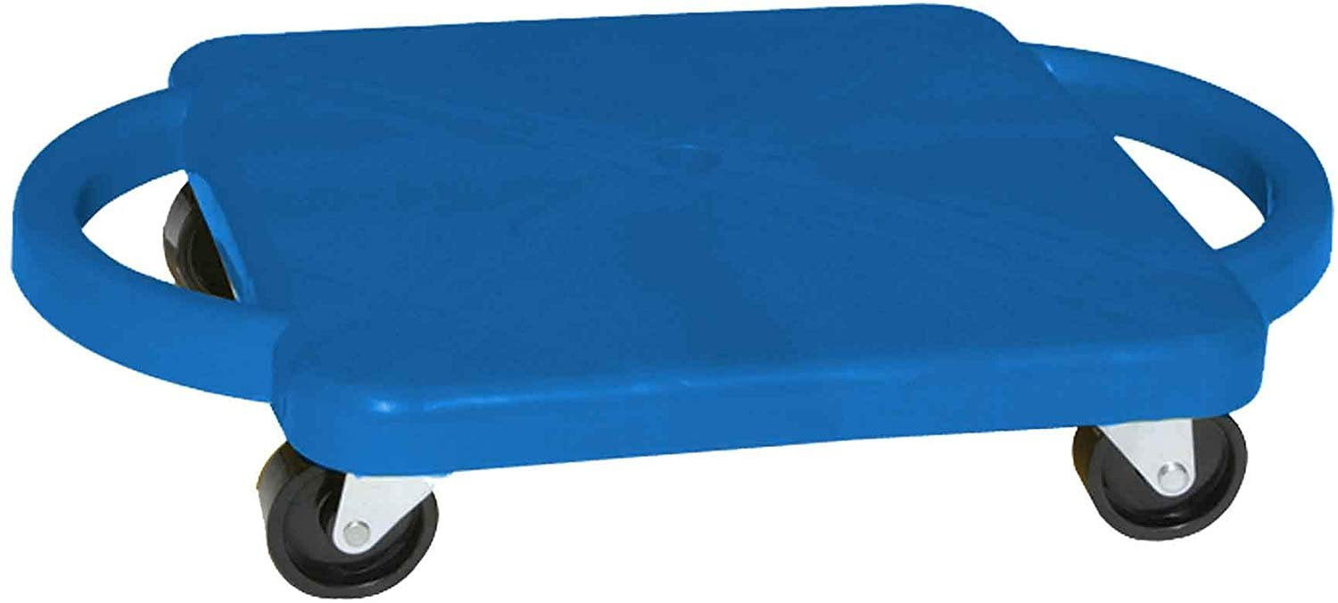 Fun and Function Plastic Scooter Board with Handles 12”, Blue Walmart