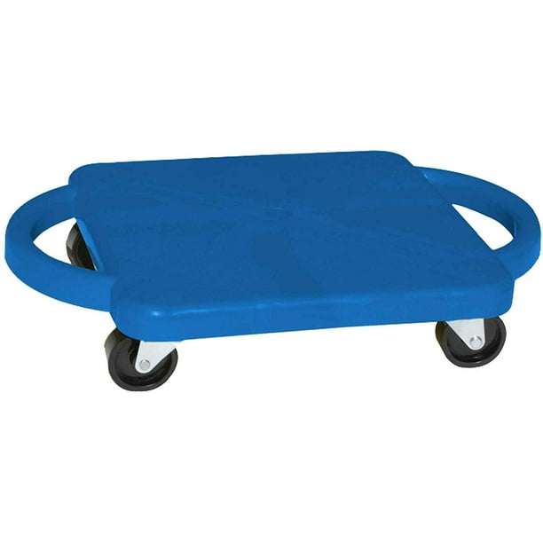 Fun and Function Plastic Scooter Board with Handles 12”, Blue Walmart