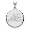 thumbnail image 1 of 14k White Gold LogoArt Official Licensed Collegiate Embry-Riddle Aeronautical University (ERAU) Large Disc Pendant, 1 of 3