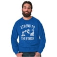 thumbnail image 4 of Strong To The Finish Popeye Bluto Men's Crewneck Sweatshirt Brisco Brands X, 4 of 6