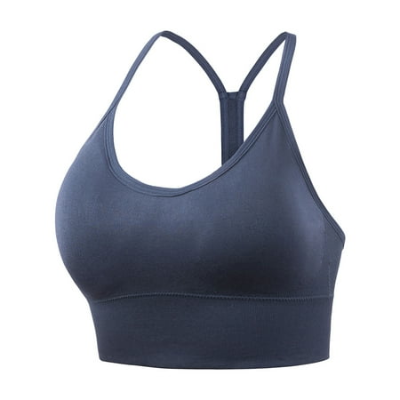 

Valcatch Racerback Sports Bras for Women - Padded Seamless Low Impact Support for Yoga Gym Workout Fitness