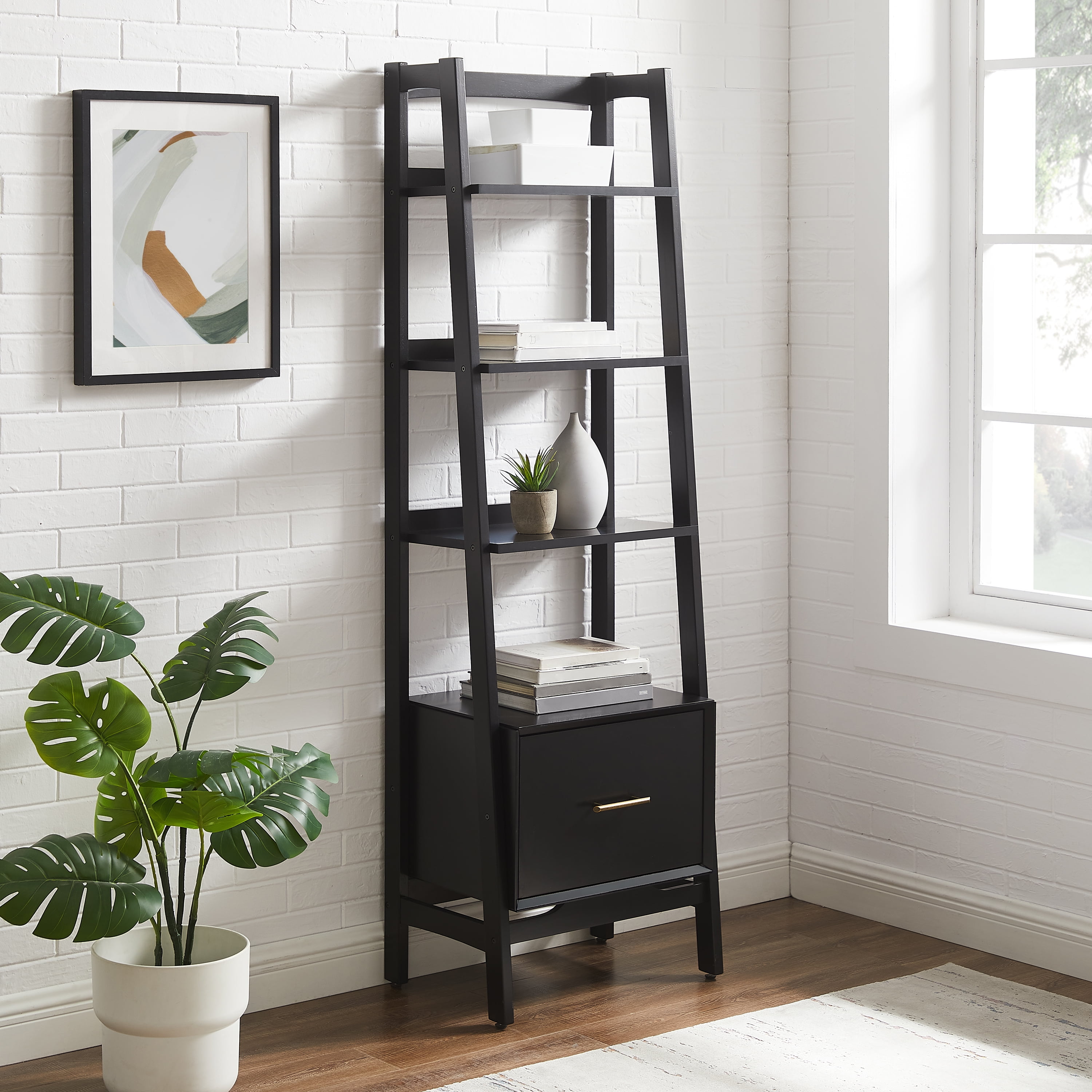 Crosley Furniture Landon Small Etagere Bookcase