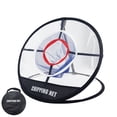 thumbnail image 1 of Golf Swing Trainer Chipping Net Golf Training Aids Indoor Outdoor Foldable Chipping Pitching Cages Hitting Mat Packaging with text, 1 of 6