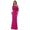 thumbnail image 1 of Vestido BITALY Talla Grande Mother of The Bride Satén Fucsia 20W, 1 of 8